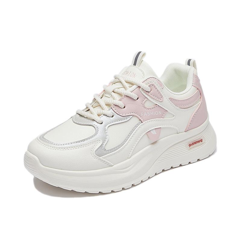New Dad Shoes for Women's Spring Student Running Sports Thick Sole Height-enhancing Casual Shoes