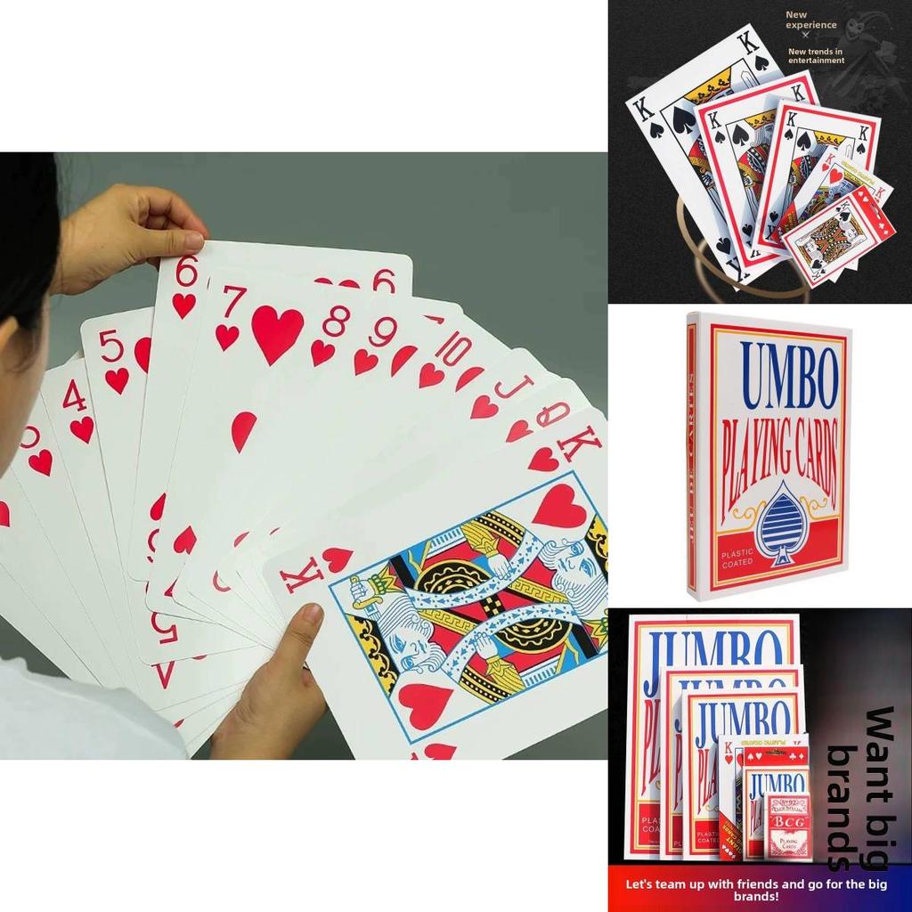 Family Card Game Deck With Large Paper Playing Cards For Party And Game Night