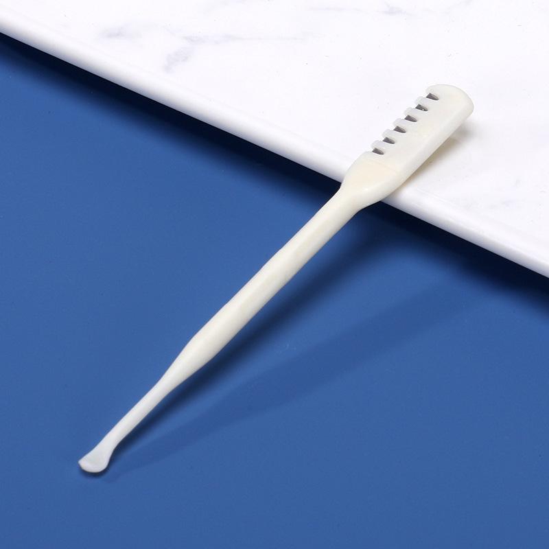 Portable Double-Headed Manual Nose Hair and Ear Trimmer with Ear Pick Single Pack