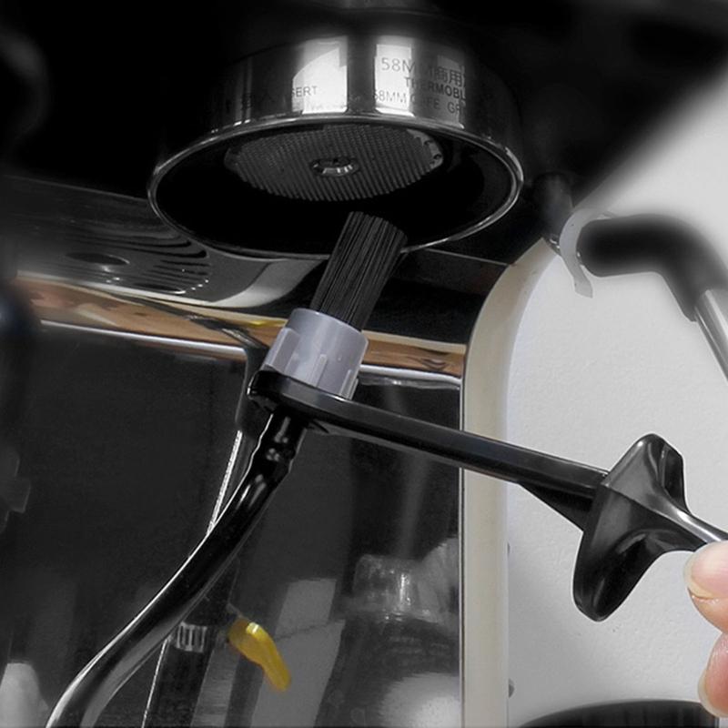 Ergonomic Cleaning Brush For Espresso Machine Heat Resistant Coffee Maker Cleaner Brew Head Stain Removal Tool