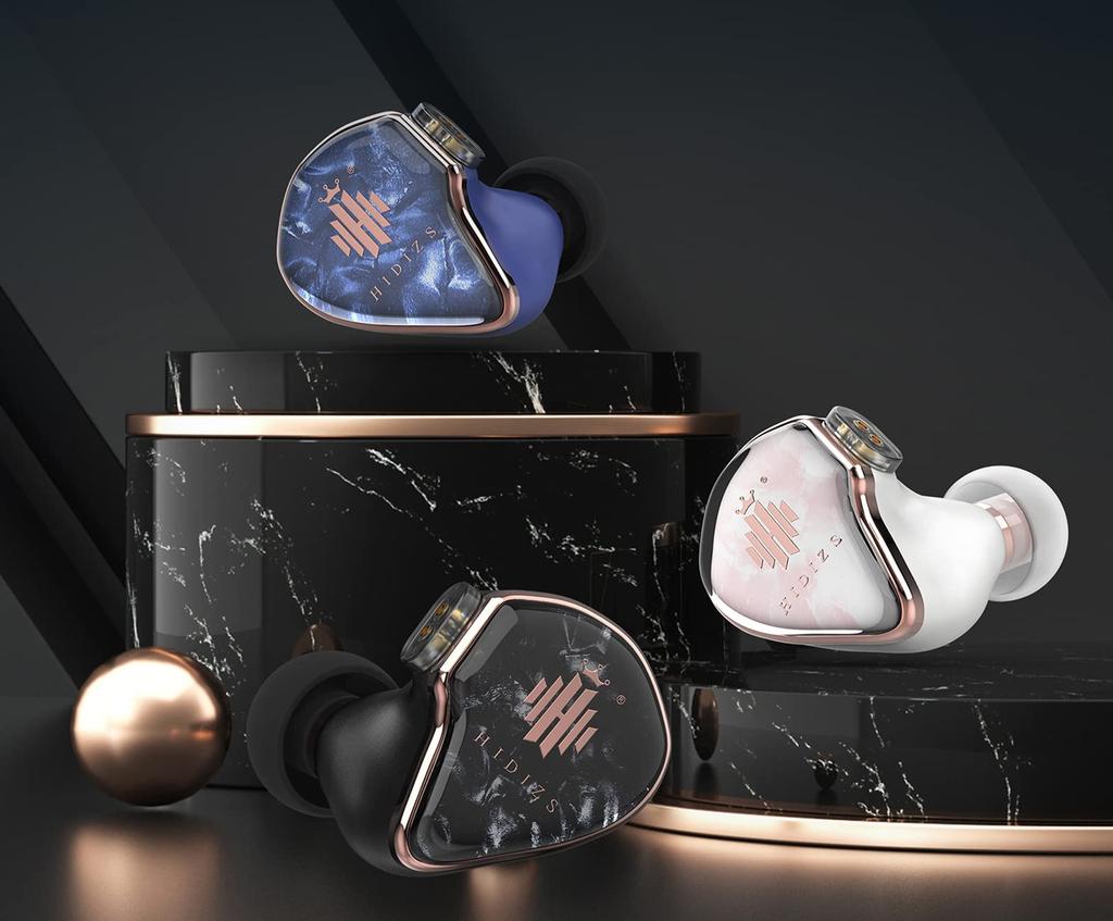 HIDIZS MD4 Hi-Fi drátová sluchátka se čtyřmi BA měniči a přepínačem pro úpravu zvuku, podporující čtyři tuningové kabely, in-ear měniče, design, styly, 0,78 2-pinový konektor,