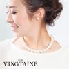 [VINGTAINE] Cotton Pearl Necklace 14mm Short Necklace Simple C3158