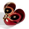 Scatola per Gioielli Regalo Sferica Scatola per Collana Anello Scatola per Gioielli Rosa Eterna Conservata Per Regali Compleanno Per