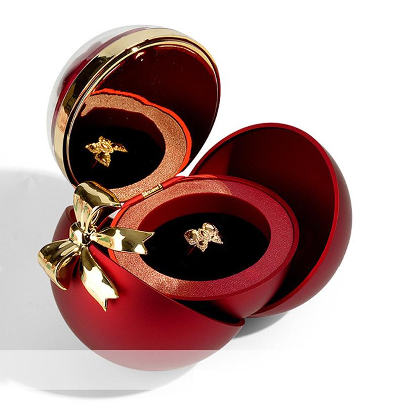 Scatola per Gioielli Regalo Sferica Scatola per Collana Anello Scatola per Gioielli Rosa Eterna Conservata Per Regali Compleanno Per