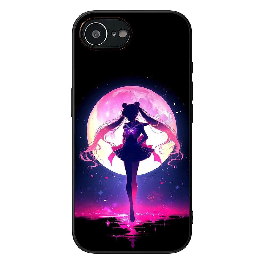 S-Sailors Anime Girl Moon Protective Cover for Apple iPhone 16 17 Air 14 15 Pro Max Plus 16+ 16E 14+ ProMax Phone Case