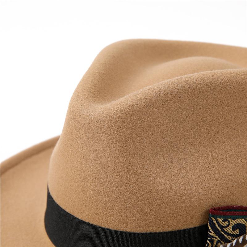 Mary Wool Felt Hat, Men's Fashion High-end Feather Peach Heart Top Top Hat, Women's High-quality Knight Hat