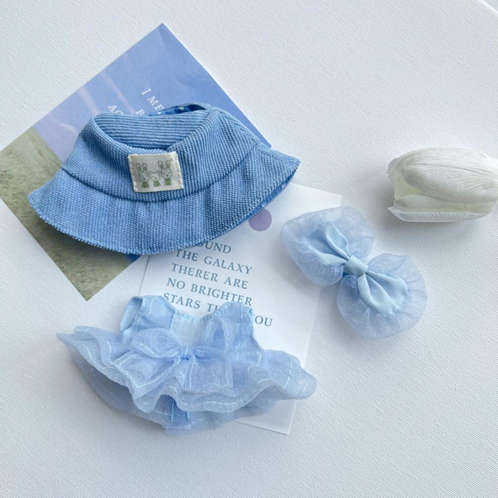 For 17cm Labubu Doll Clothes Fashion Clothes Gauzy Skirt Doll Clothes Hat Dolls Accessories Cute Decoration Little Cloths
