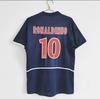 Großhandel Vintage Barcelona Real Madrid Paris AC Santos Spanien Messi Rokaka Ronaldo Trikot