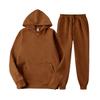 Men's Solid Color Hoodie and Pants Sports Set - Spring/Autumn Style