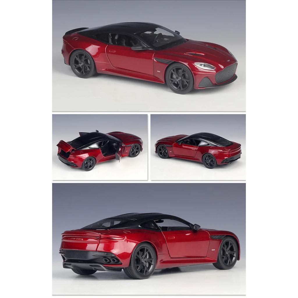 Welly 1/24 Aston Martin DBS Superleggera Alloy Sports Car Model Diecast Racing Car Model Simulation Collection Toy Gift
