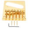 6 Saddle Guitar Bridge Single Coil Pickup Slot for TL Telecaster Electric Guitar Gold