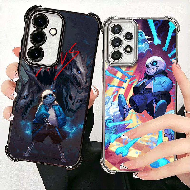 U-Undertale S-Sans Plating Phone Case For Samsung A17 A07 A37 A57 A16 A56 A15 A55 A14 A54 A13 A53 A26 A36 A25 A35 A24 A34 A23 A3