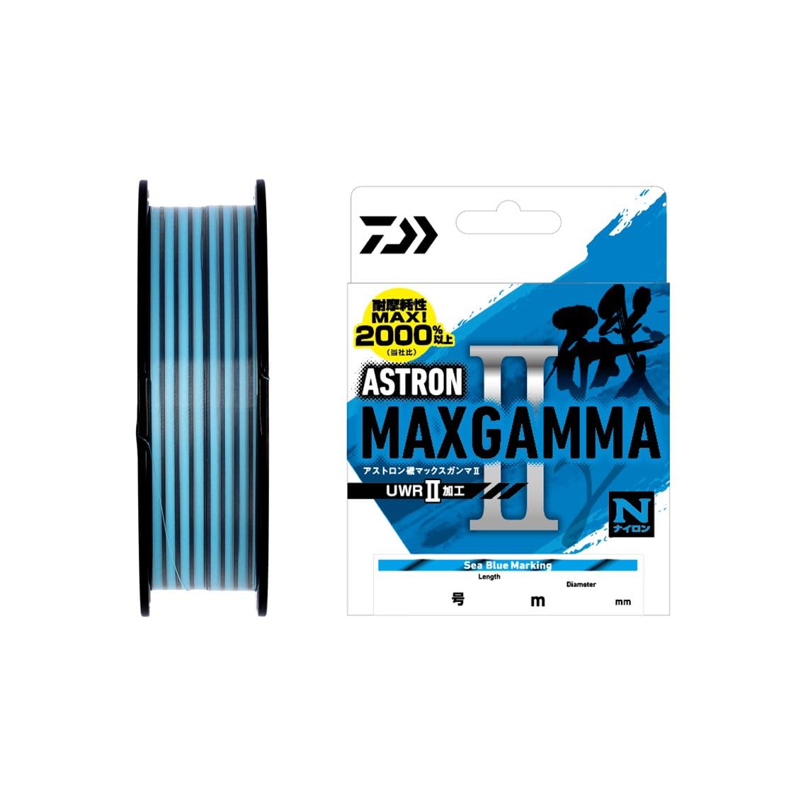 

DAIWA Nylon Line Astron Iso MAX Gamma II 150m 2 SBM Blue No. (Sea Marking)