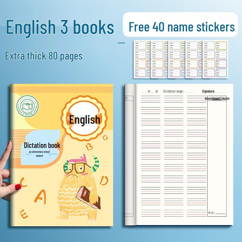 Englisches Diktatheft für Grund- und Sekundarschüler: Klassen 3-6