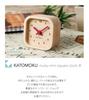 KATOMOKU Muku Mini Clock Square Red Wooden Table Clock km-25RE 85×85×46mm