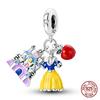 New 100% 925 Silver Pumpkin Car Princess & Cactus Pendant Fit 925 Bracelet Jewelry Making Women Gift