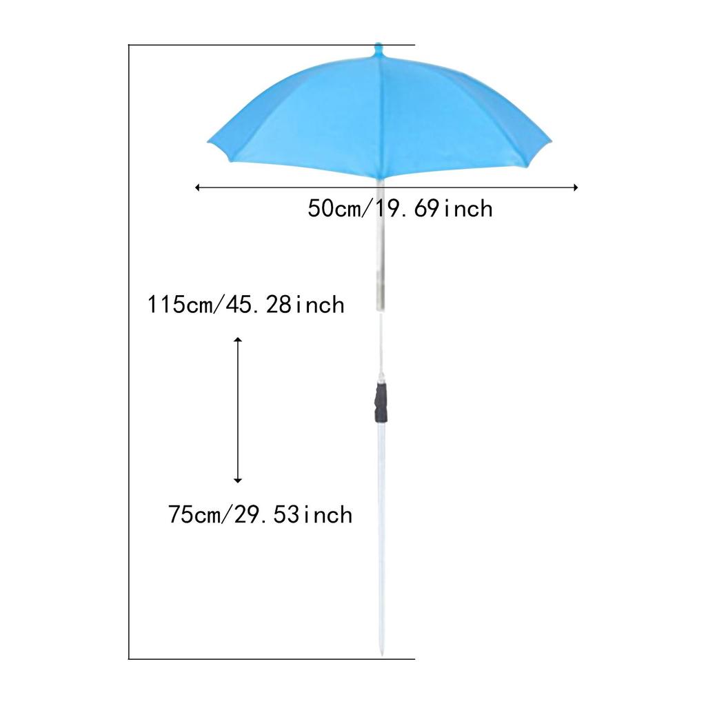 Accessory for Potted Plants with Adjustable Garden Umbrella