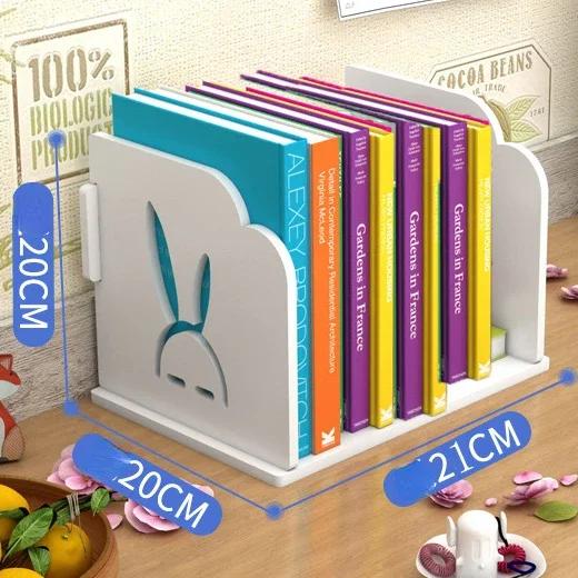 

Многоярусная Легко собираемая Настольная Книжная Полка Подставка для Книг Милая для Детей и Студентов