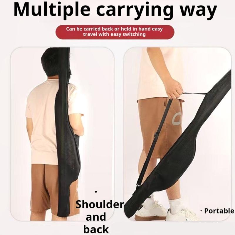 Fishing Poles Gear Tackle Tool Bag Folding Fishing Rod Reel Protective Pouches Breathable Meshes Storage Bag Easy to Use