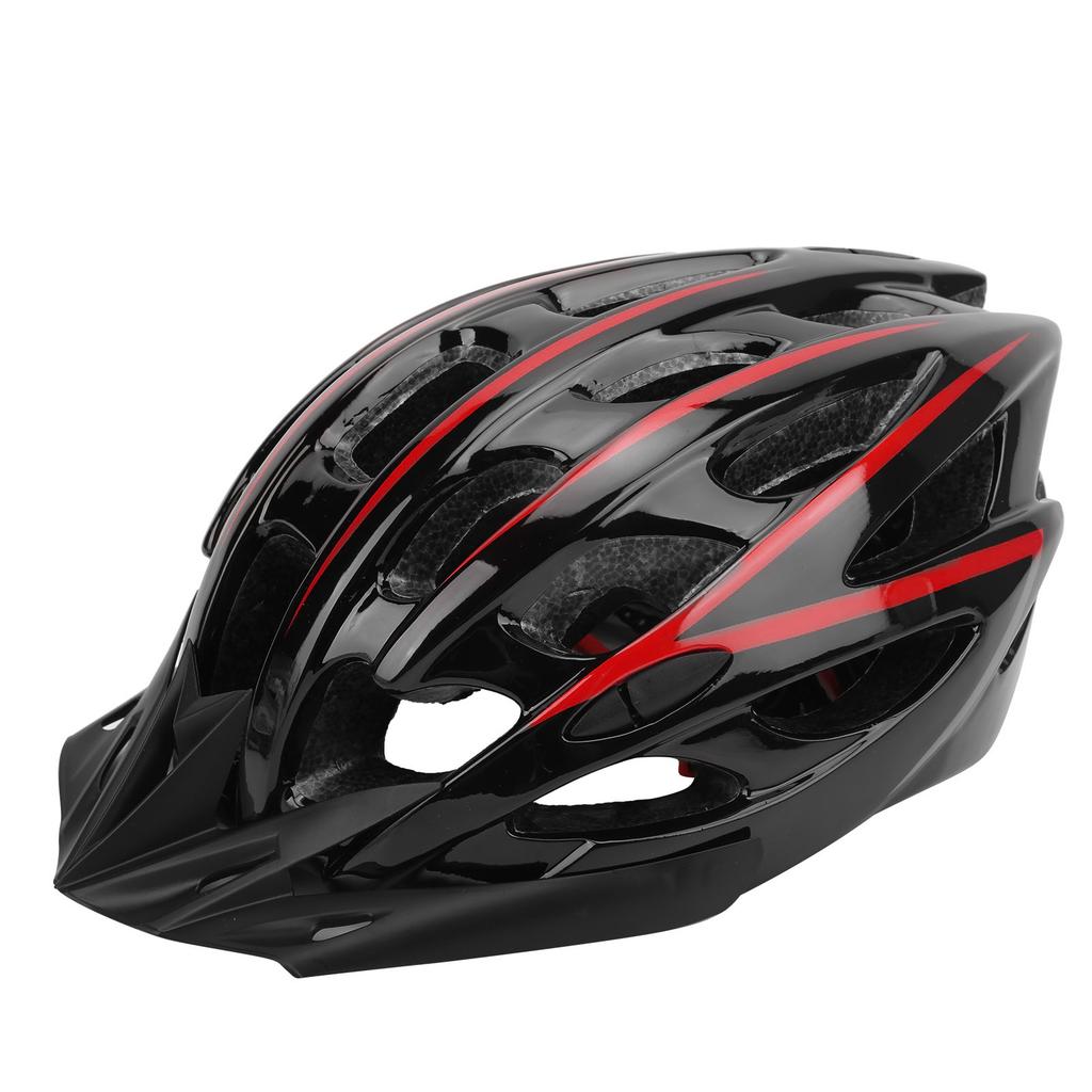Adult Bicycle Helmet Adjustable Ultralight Riding Cycling Bike Helmet for Men WomenBlack Red
