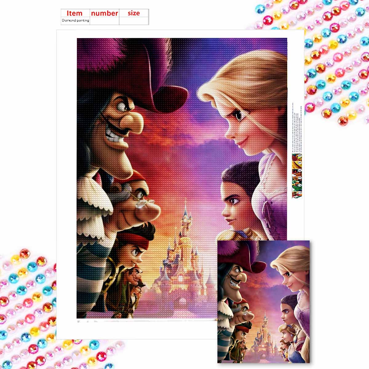 

Алмазная мозаика Сделай сам Холодное сердце 2 Набор для вышивания крестом Мозаичное искусство Алмазная живопись Полная выкладка Алмазное украшение для дома Round 20x30cm