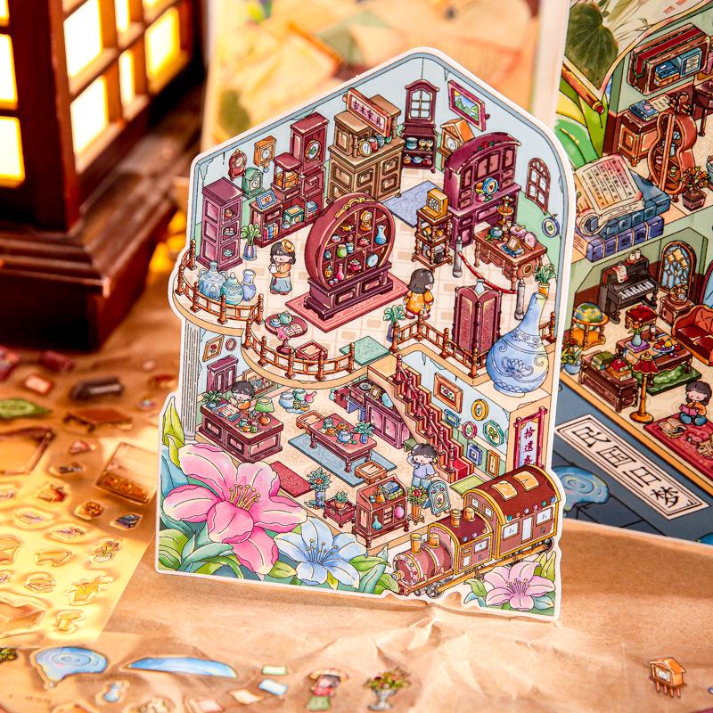 Moyan Kaleidoscope Series 3D DIY Landscaping Stress Relief Stickers
