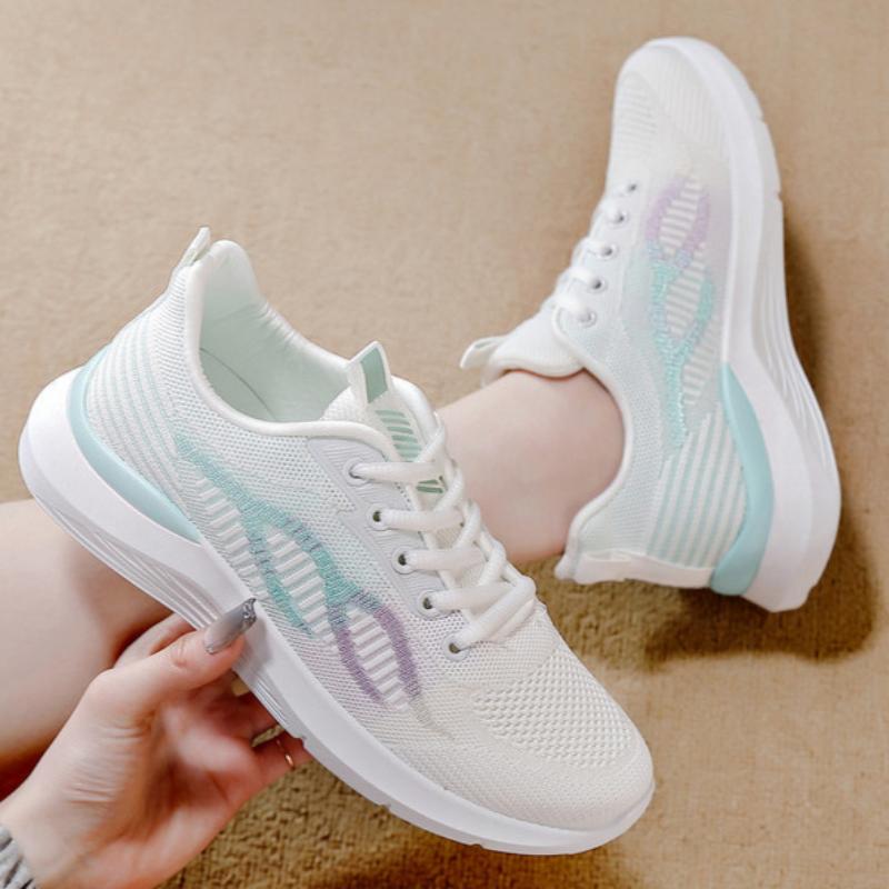 Spring White Running Shoes Sports Shoes Flat Bottom Women's Casual Shoes