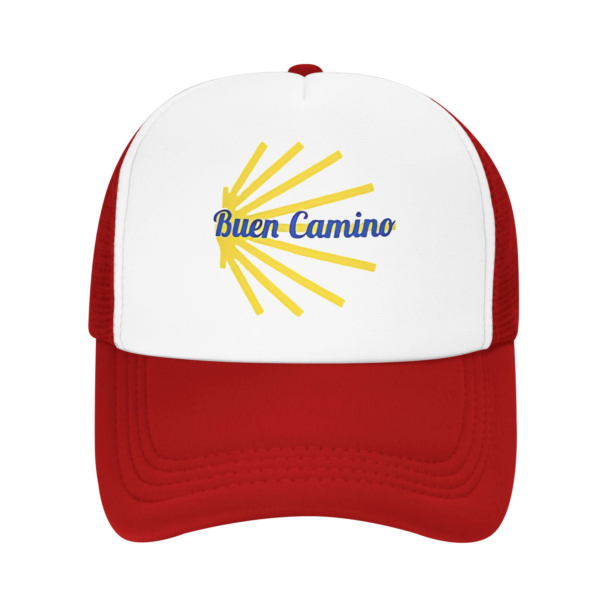 

Buen Camino Santiago Sun Hats Trendy FeUnisex Unisex Mesh Trucker Hat Breathable Custom Logo Outdoor Gym Baseball Caps Birthday Gift One Size