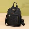 Multi-functional Solid Color Shoulder Bag Oxford Cloth Retro Backpack Simple Luxury Backpack  Lady