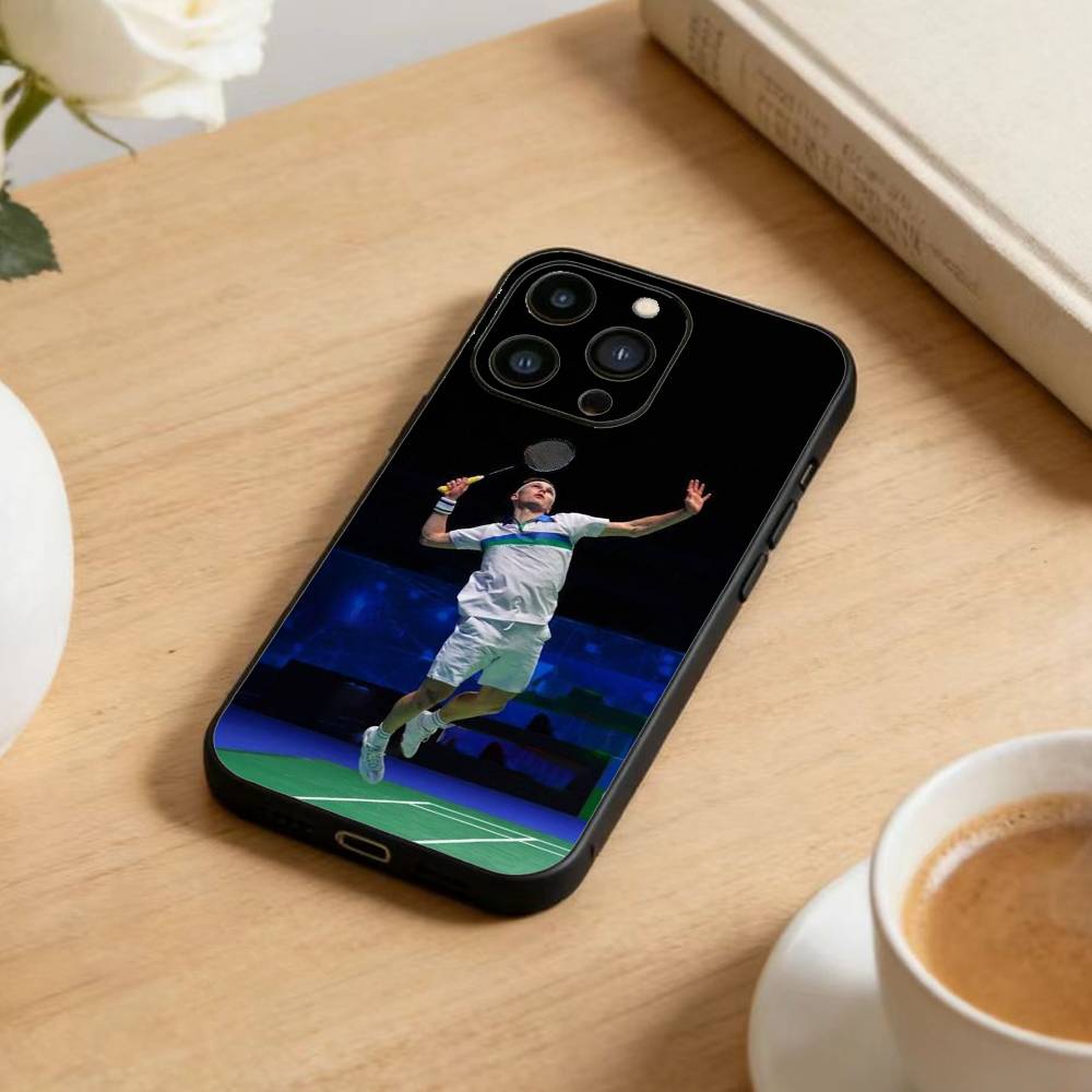 Badmintonstar   Phone Case For iPhone17,16,15,14,13,12 Plus,Max Soft Silicone Black Cover