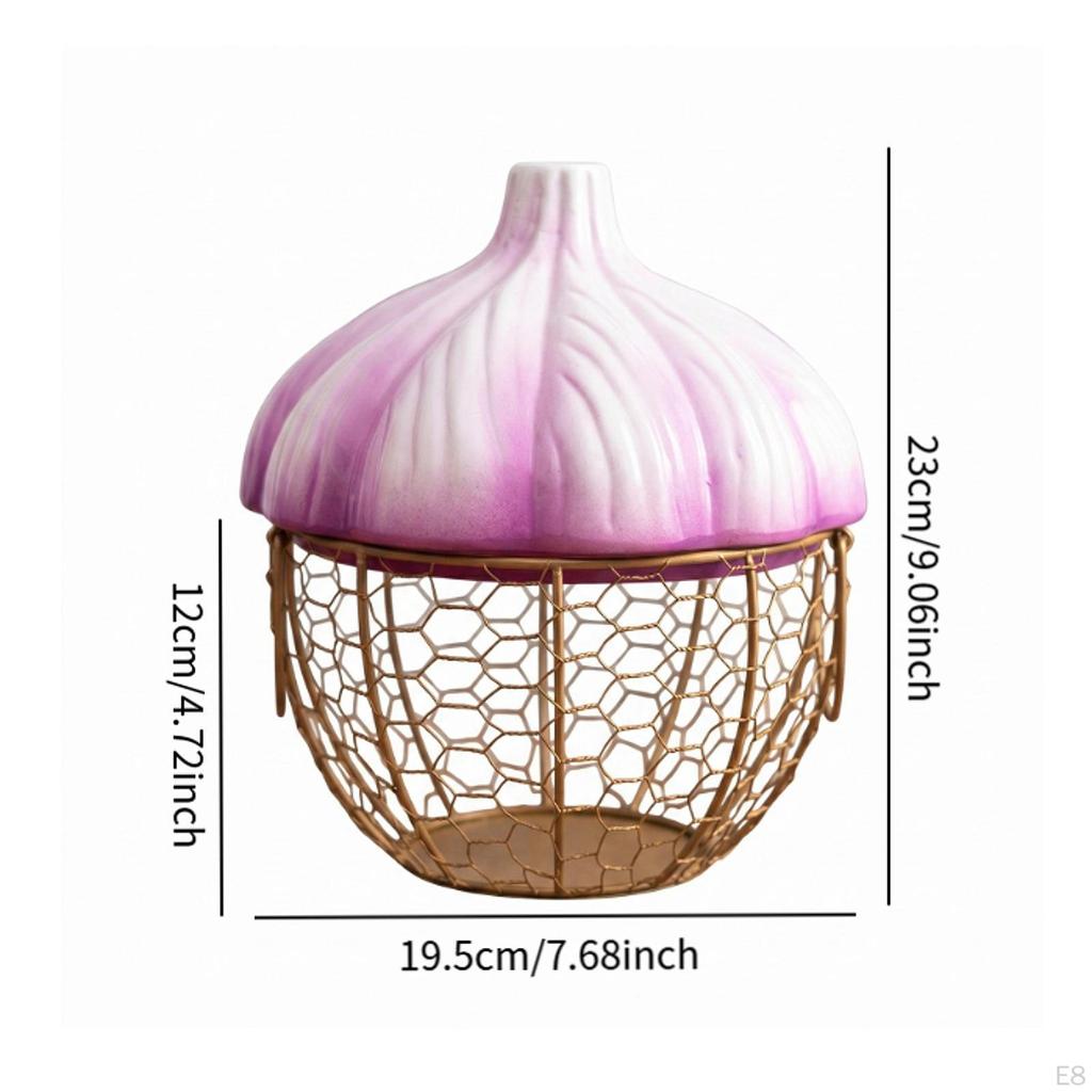 Basket for Storing Eggs, Ginger, And Other Foods. Decorative Portable with Handles.