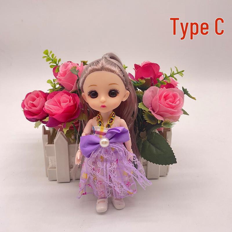 

8-точечный игровой набор «Кукольный домик Барби Тонгл» – 17-сантиметровая кукла-принцесса Individual OPP Bag