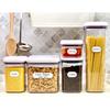 CHUBBIEE Removable Waterproof Food Labels, Write-on Kitchen Labels for POP Food Storage Containers, Jars and Home Organization, Pantry & Spice