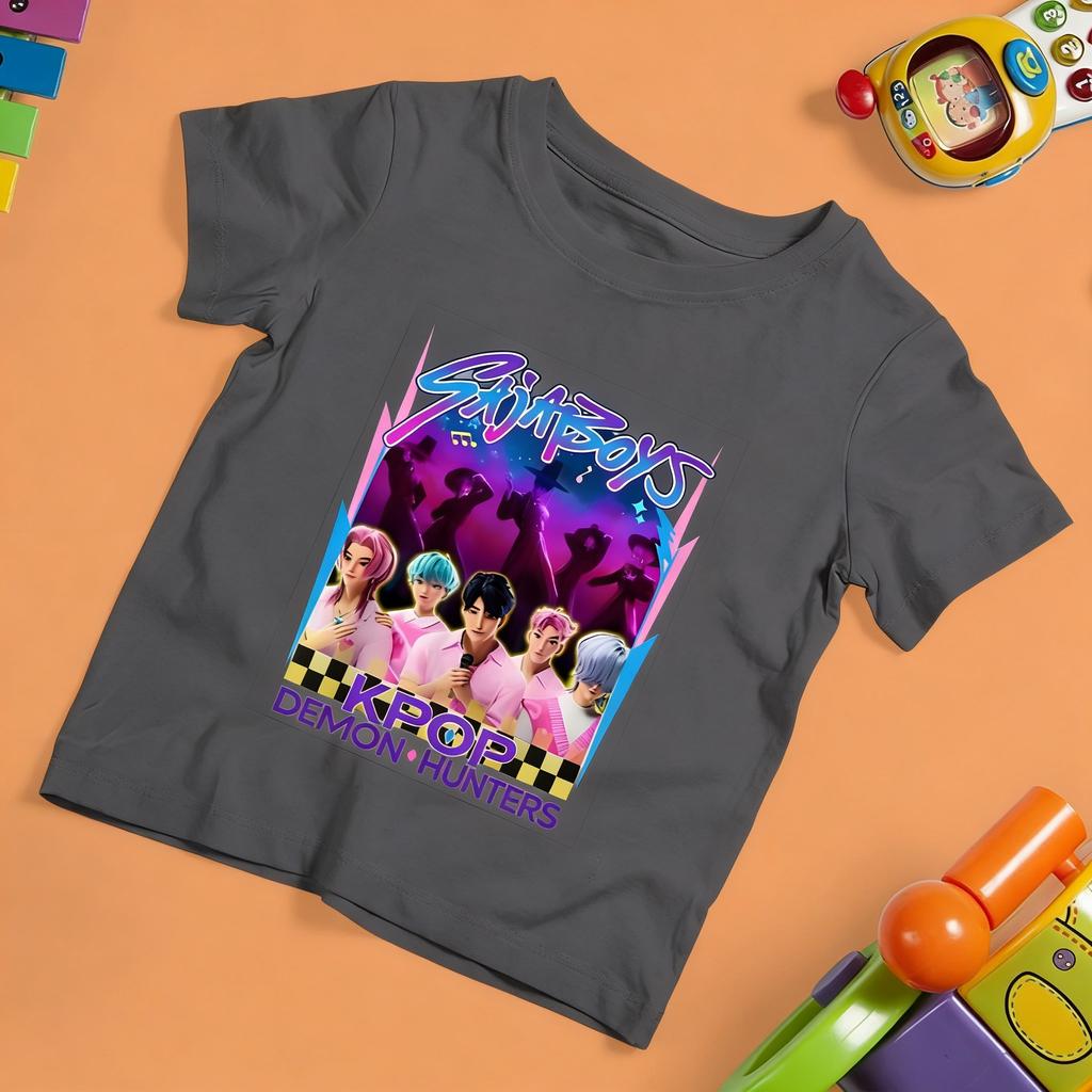 Y2k Kpop Sajaboys Anime T Shirt Men Women Loose Cotton Short Sleeve Graphic Tee Streetwear Casual Top Summer Fashion Unisex