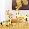 1 Pair of Deer Figurines Home Decor Desk Standing Kneeling   Statue Europn   Resin Craft
