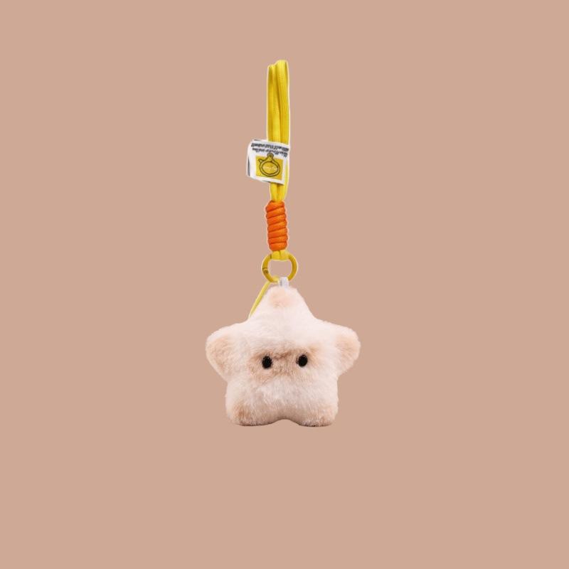 Keychain Doll Machine Plush Doll Cute Voice Squeaking Kitten Doll Keychain Bag Pendant Plush Hanging