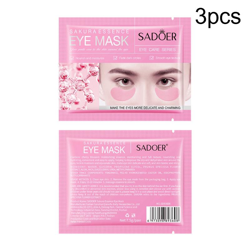 Sakura Eye Mask Hydrating Anti Aging Under Eye Patches Reduce Dark Circles and Puffiness for Refreshed Look