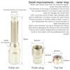 Practic Mtb Biciclete Biciclete Manivelă Roată Extractor Suport inferior Ciclism Crankset Pedal Remover Instrument de reparare Argintiu
