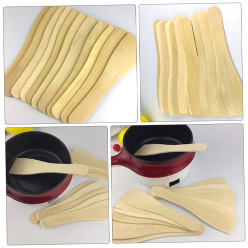 OKUMEYR Wooden Spatula, Cooking Turner, Nonstick Cooking Scoop, Kitchen Accessories