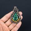 Copper Malachite Jewelry, 999 Copper Wire Wrapped Pendant Handmade Gemstone Jewelry, Gifts For Wife Brand New Pendant