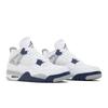 Air Jordan 4 Retro 'Midnight Navy' (Unisex) White / Midnight Navy / Light Smoke Grey / Fire Red Vintage Basketball Shoes DH6927 140
