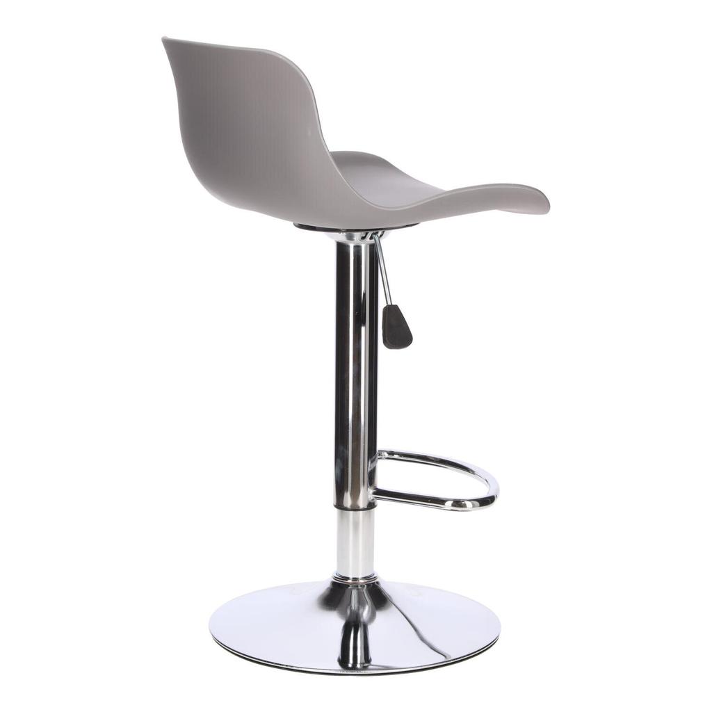 Inge Bar Stool Adjustable 60-81 Cm Gray/Chrome