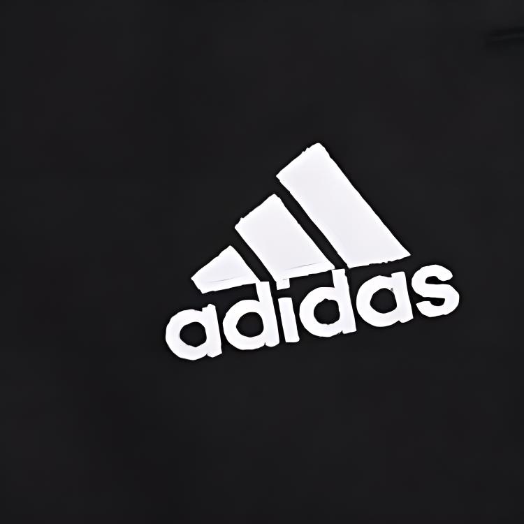 Adidas Logo Print Mid-Waist Joggers Men Bottoms Black CE9050