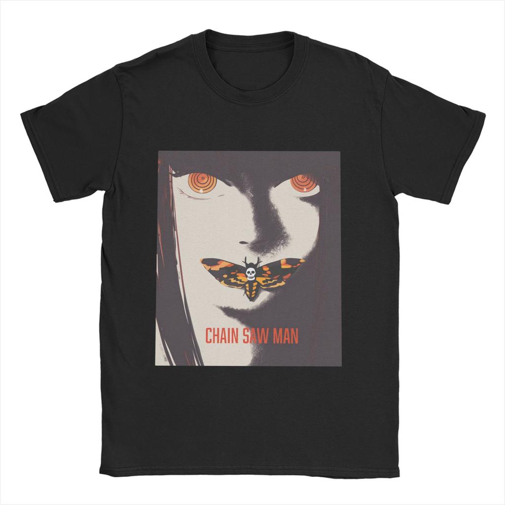 Chainsaws Man Rezes  T Shirt Summer Hipster T Shirts Men's Cotton Comfortable Clothing Short Sleeves Streetwear Tshirt