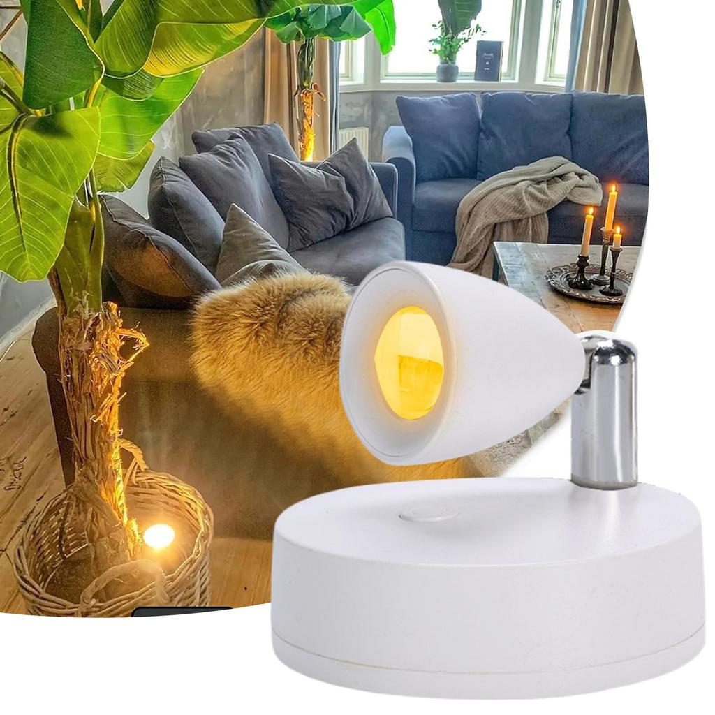 Rechargeable LED Spotlight With RC, Indoor Plants Wall Painting Display Ambient Lighting, Wireless Artwork Focus Spotlight