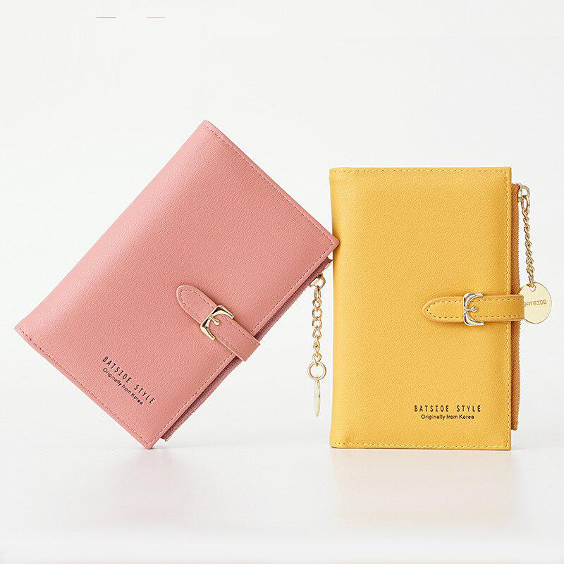 Chain Mini Women Wallet Zipper Short Purse Card Holder Coin Pocket Female Leather Wallet Carteira