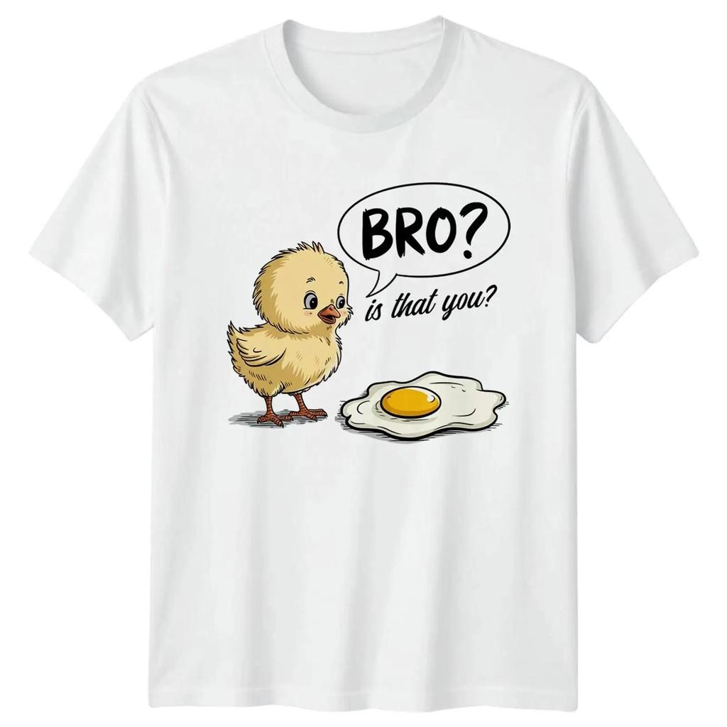 Bro Is That You Huhn Tiere Herren T Shirt Daunisex Grafik Oberteil Vintage Top For Everyday Wear Comfortable Versatile