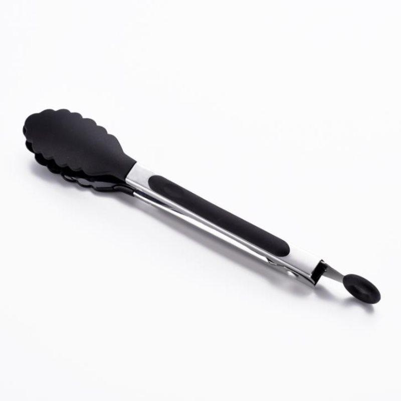 Lebensmittelzange Clip Silikon BBQ-Zange Salatzange Antihaft-Grillzange Klemme Edelstahl Werkzeuge Gadgets