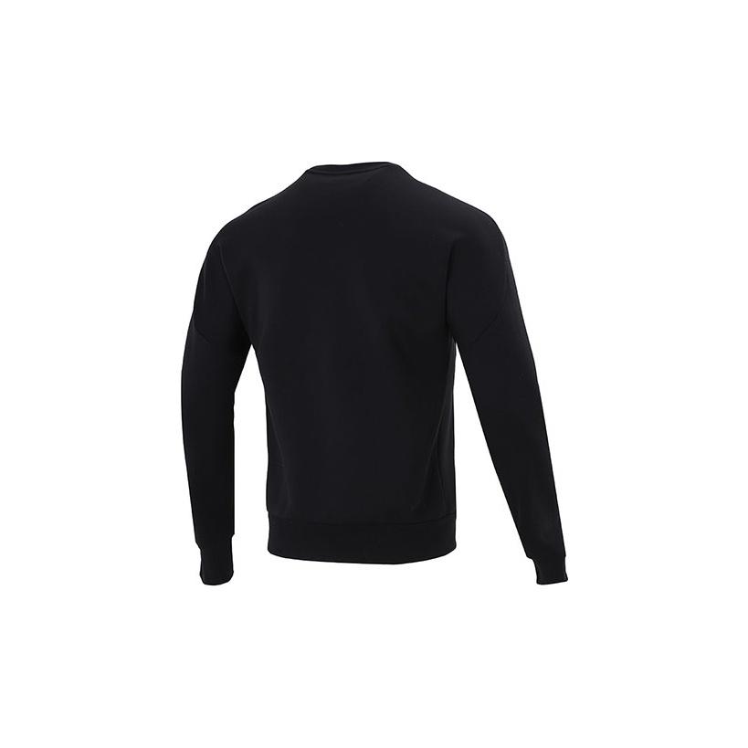 adidas Th Logo Sweatshirt Casual Sport Crew Neck Long Sleeve Men Sweatshirt Black HE9901