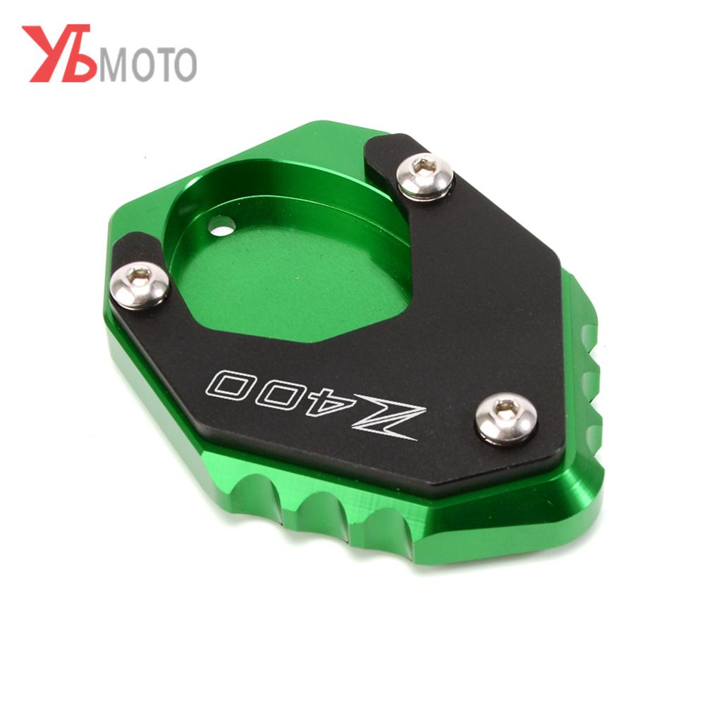 Hodí se pro KAWASAKI VERSYS 650 Z400 NINJA 400 2022 Zvětšovací hliníkový stojan na motocykly Prodloužení bočního stojanu s